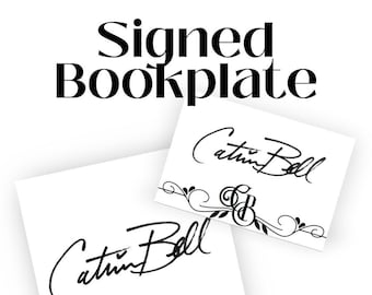 Catrina Bell signed bookplate sticker