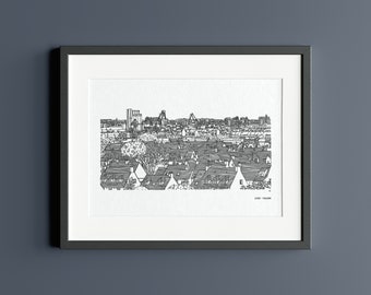 Affiche de Lorient - Panorama - Édition Limitée par Paper and Pen