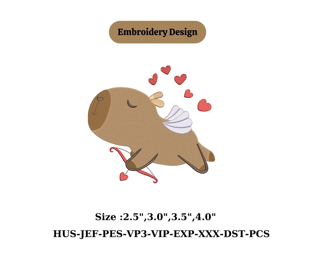 Capybara Machine Embroidery Design, Capybara Embroidery Design ...
