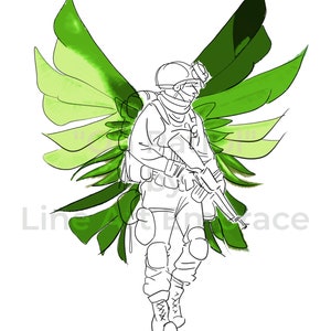 Line Art Soldier, Line Art Army, Jungle Camo, Line Art Military, Minimalist Military Line Art, Angelic Soldier, Soldier Drawing