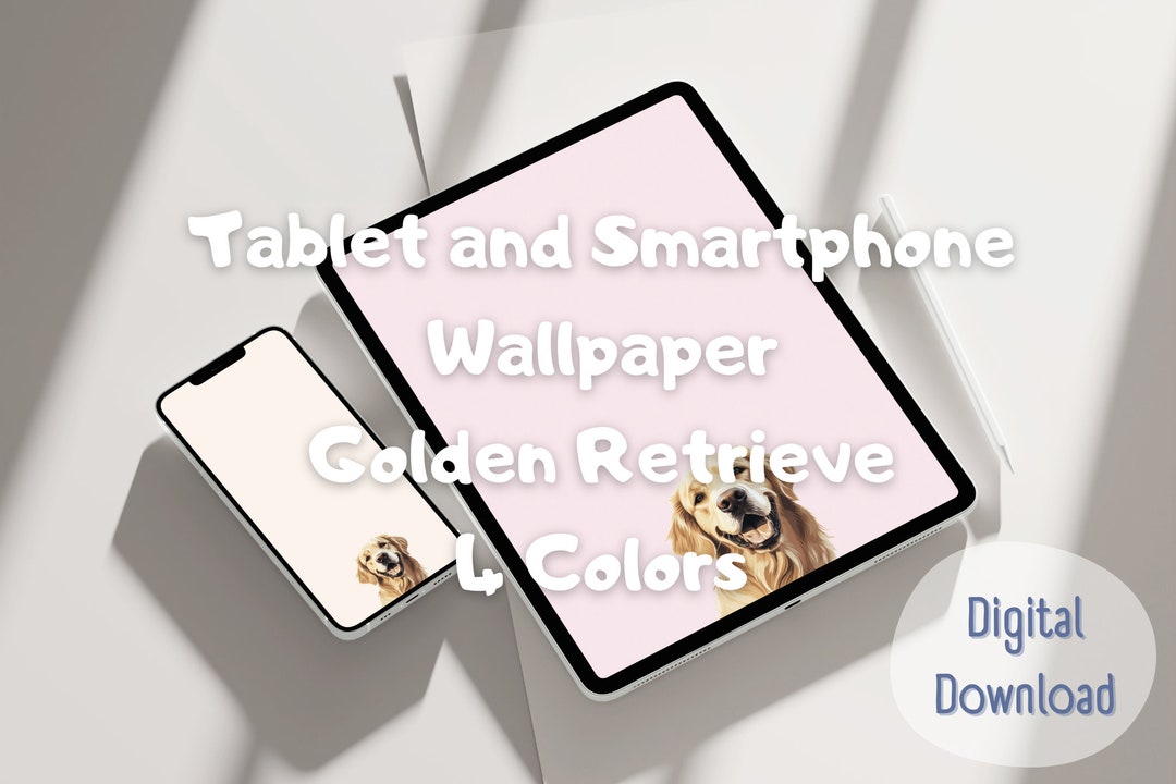 Golden Retrieve Wallpaper Smartphone Lock Screen Golden Retrieve Pastel