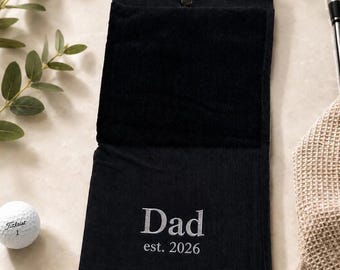 Personalised Embroidered Golf Towel