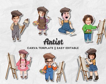 Artist Face | Add Your Own Photo | DIY Editable Photo Template