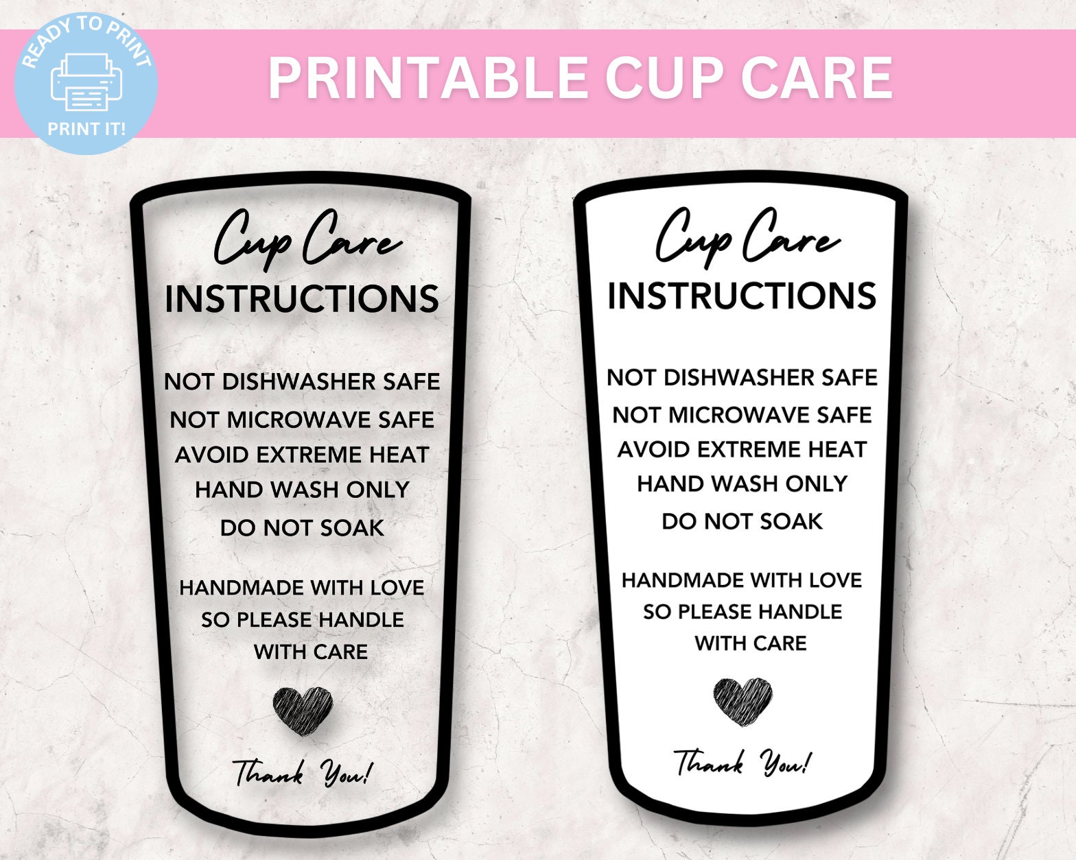 Tumbler Care Instructions Card, Care PNG, Small Business Supplies, Washing Instructions, Ready to Print, Instant Download - Etsy tumbler-care-instructions-card-care-png-small-business-supplies-washing-instructions-ready-to-print-instant-download-etsy
