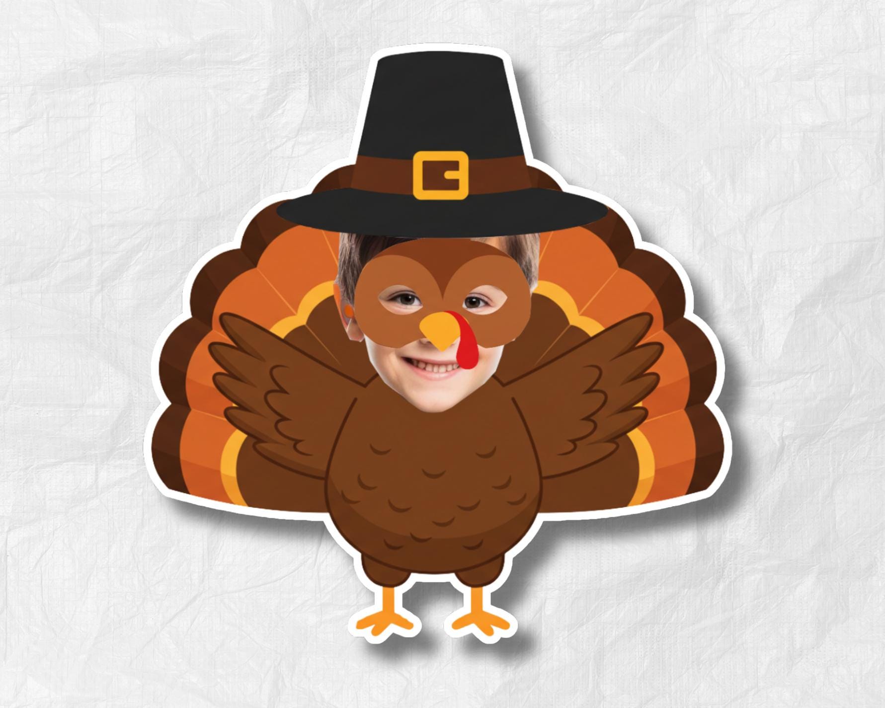 Thanksgiving Turkey Photo – Add Your Own Face | Turkey Face Blank | DIY ...