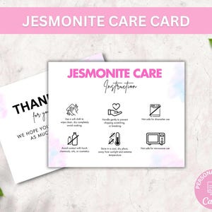 Jesmonite onderhoudskaartsjabloon, bewerkbare onderhoudsinstructies terrazzo dienblad, afdrukbare onderhoudsgids harsonderzetter, boho design onderhoudsnotitie marmer