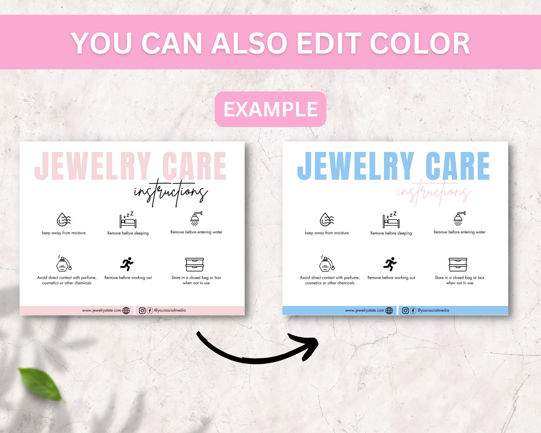 Lip Scrub Care Card Template for Lip Scrub Instructions for Lip Sugar ...