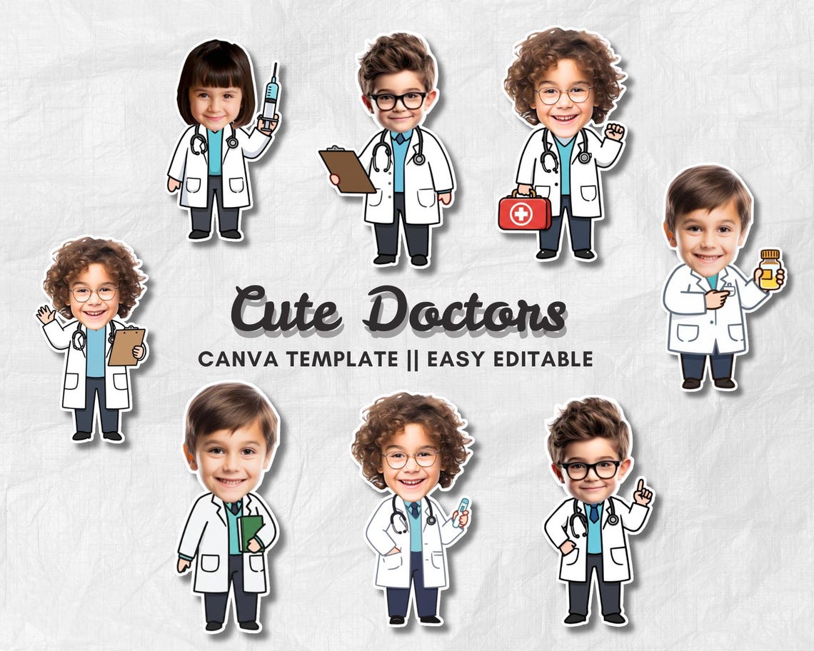 Doctors Face Photo | Add Your Own Photo | Medical Clipart - Etsy
