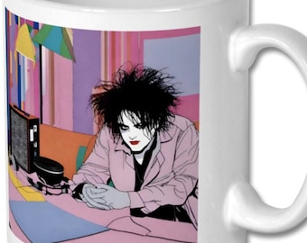 Robert Smith The Cure mug | best coffee mug | office mug | Christmas gift mug | punk gift | cool mugs | Image both sides | post punk icons