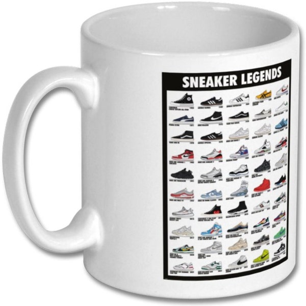 SNEAKERS LEGENDS mug Brand New 10oz coffee high quality glossy office mug dishwasher and microwave safe back to school college university!!!