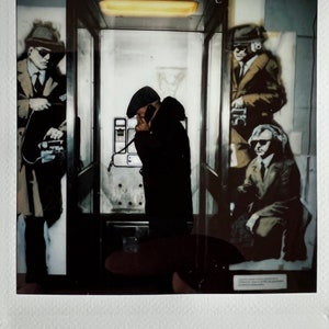 Authentic Banksy Art Instax Polaroid photographic print from GOMA Exhibition Glasgow