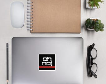 oh no! synths sticker — dark