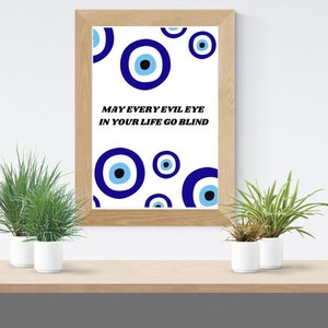 May Every Evil Eye In Your Life Go Blind Wall Art