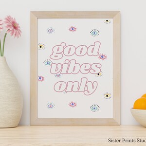 Good Vibes Only | Evil Eye Wall Art