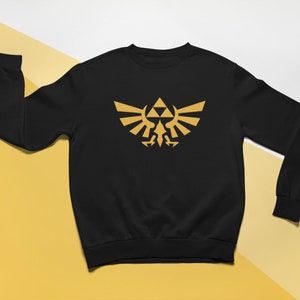 Golden Hyrule Royal Crest Sweater | Unisex Zelda Sweater -Perfect for Legend of Zelda Fans!
