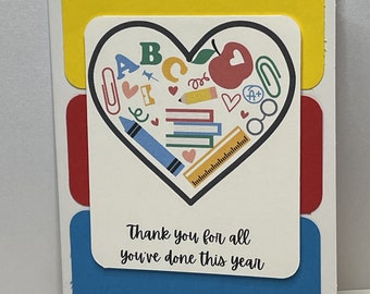 Thank You for all You’ve Done This Year - Thank You Teacher Card