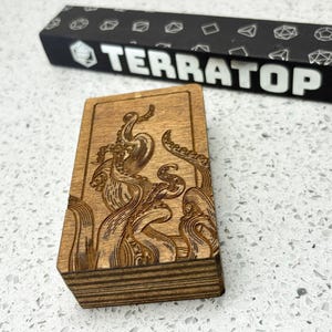 Dice Vault | for DND & Tabletop RPGs | RPG Dice | Dungeon Master Gift | Dice Box | Rectangular &#39;Tentacle&#39; Magnetised Dice Box