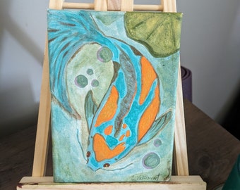 Koi Original sur toile