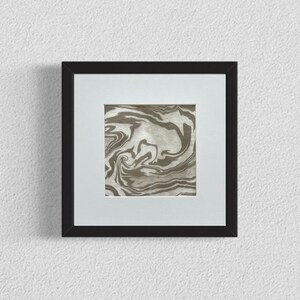 Original Suminagashi art, 5x5