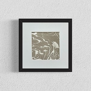 Original Suminagashi art, 5x5