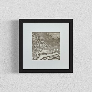Original Suminagashi art, 5x5