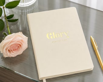 Glory Christian Journal | Prayer Journal for Women | Bible Study Notebook | Faith Journal | Christian Gift | Scripture Journal