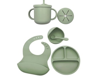 HeyPeacock Baby and Toddler Feeding Sets, Food-Grade Silicone