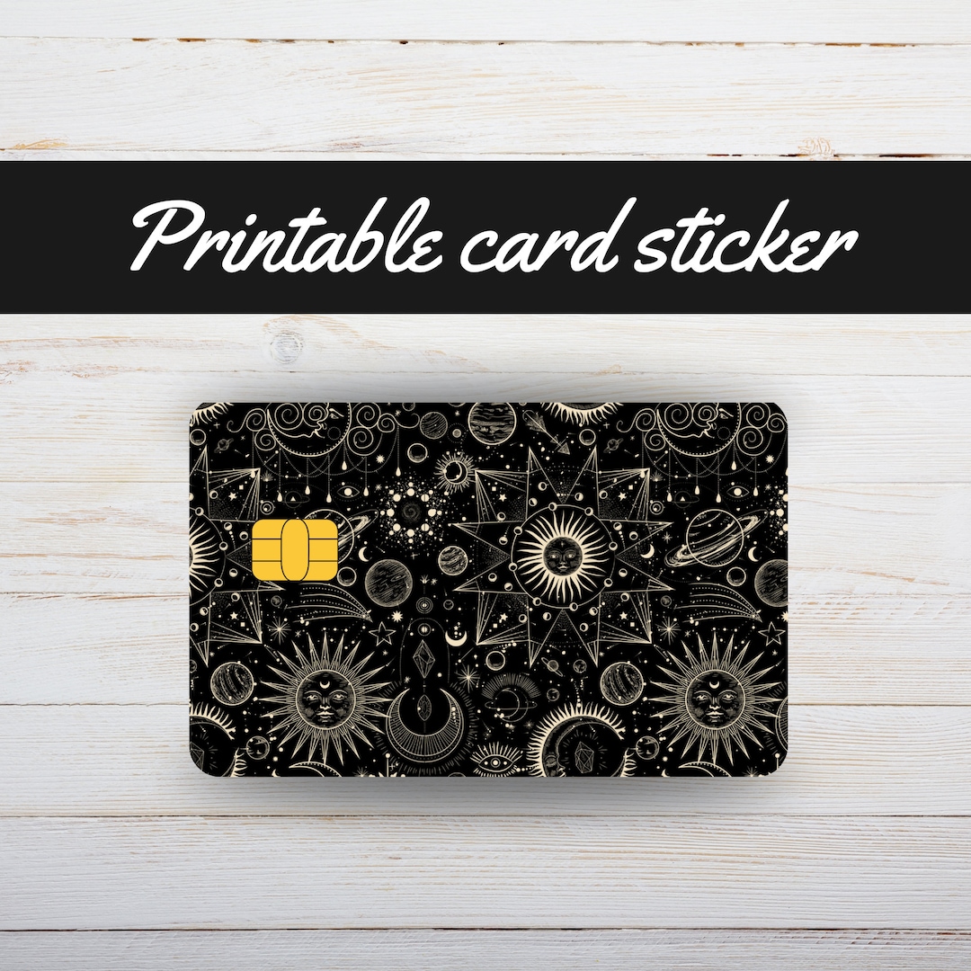 Universe Mystic Credit and Debit Card Sticker, Cover, Stars Sticker ...
