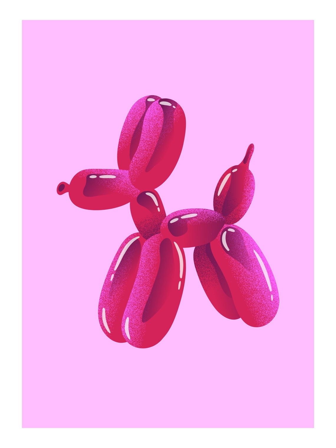 Pink Balloon Animal Print digital Download - Etsy