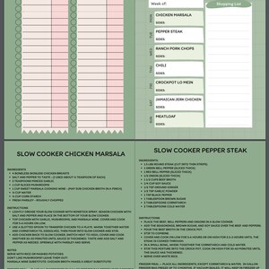 26 Week Slow Cooker Meal Plan - Etsy