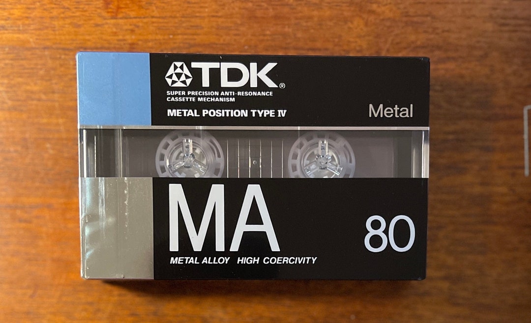 1988 TDK MA 80 Type IV Cassette Tape 80min Highquality Japanese