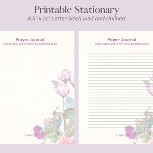 Versículo bíblico IMPRIMIBLE, Papelería imprimible, Papel de escritura imprimible, Papel de escritura de cartas florales, Juego de escritura, Papel de notas, Amigo por correspondencia,