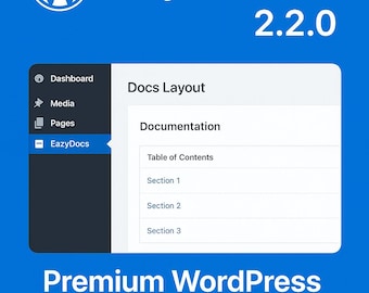 EazyDocs Pro WordPress-documentatieplug-in (digitale download)
