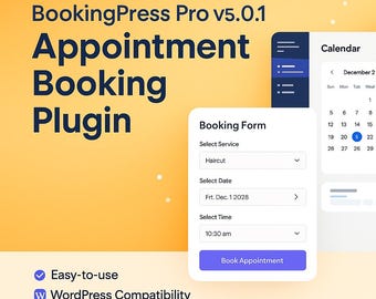 BookingPress Pro v5.0.1 – Appointment Booking Plugin for WordPress | MyDigitalShub