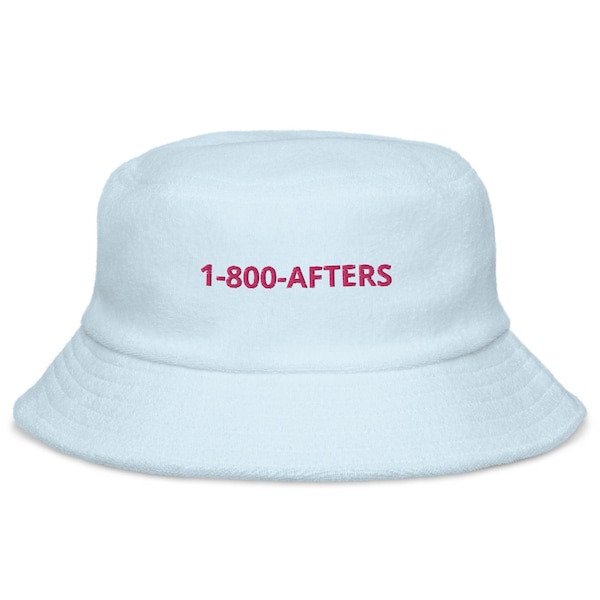 1-800-AFTERS Bucket Hat, Festival Bucket Hat, Rave Hats