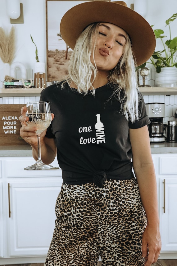 Wine Enthusiast Shirt, Wine Bottles, Wine Therapy, Wine Lover Apparel, Moms  Night Out, Wine Saying Shirt, Cute Wine Shirt, One Love Shirt 