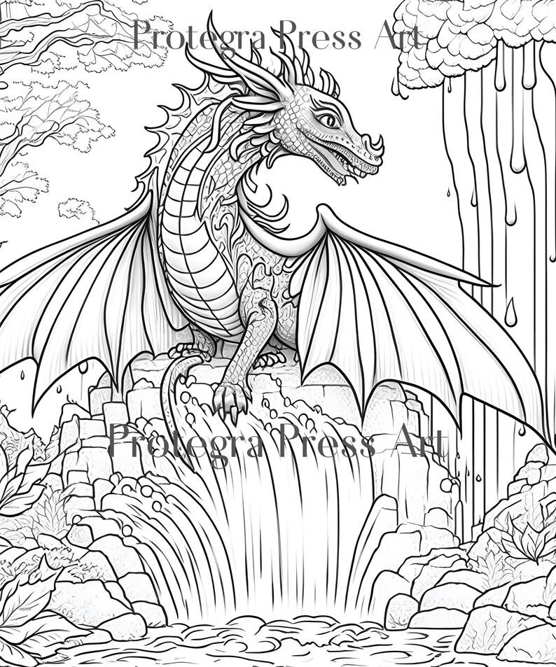 Goth Dragon Coloring Pages for - Il 794xN.4762314193 Qvyh 