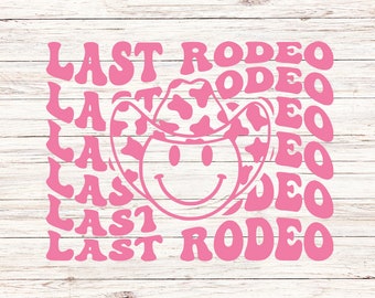 Letzte Rodeo Junggesellinnenabschied SVG, Disco Cowgirl PNG (Digital Download)