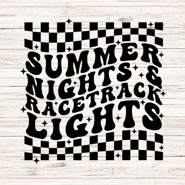 Summer Nights and Racetrack Lights svg/png racing mom svg dirt track racing dirt svg racing svg