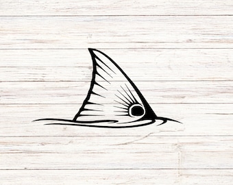 Cola de gallineta SVG: Calcomanía de pesca, clipart (archivos digitales)