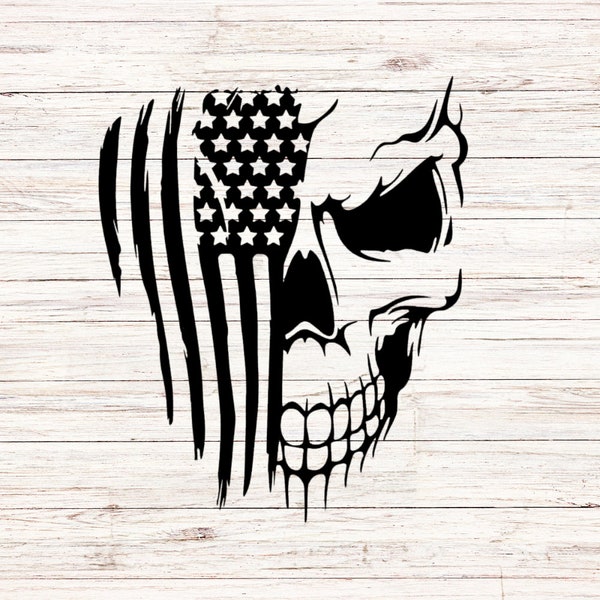 American Flag Skull svg/png America Patriotic svg Independence Day svg Second Amendment svg