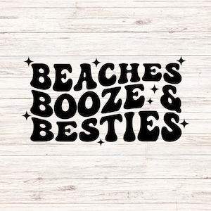 Plages alcool et Besties svg/png heure d'été svg lac vibes svg plage vibes svg vacances svg