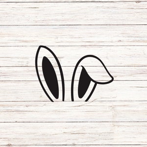 Easter Bunny Rabbit Ears Easter Basket Decoration SVG/PNG Digital Files Download Instant Seamless Clip Art Sfondo trasparente