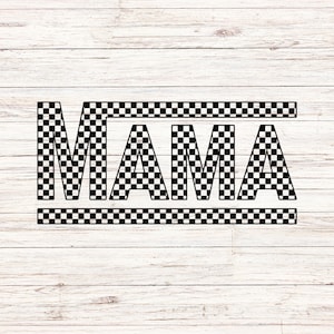 Checkered Retro Mama svg Mothers Day mommy mom happy mothers day gift SVG/PNG Digital Files Download Seamless ClipArt Transparent Background