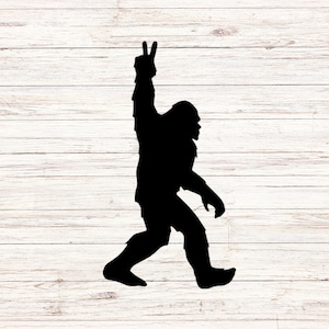 Bigfoot svg Sasquatch svg Off Roading svg 4x4wd svg signo de la paz SVG/PNG ClipArt Descarga digital Fondo transparente transparente instantáneo