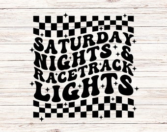 Noites de sábado e luzes da pista de corrida svg/png corrida mãe svg corrida em pista de terra svg de terra corrida svg