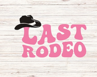 Last Rodeo Bachelorette SVG: Disco Cowgirl Western-Party (Digitaler Download)