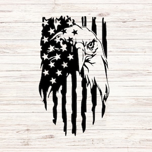 Eagle svg Amerikaanse vlag svg Amerika svg noodlijdende vlag USA SVG/PNG digitale bestanden Download Instant Naadloze Clipart Transparante achtergrond