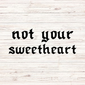 no es tu amor svg/png valentine svg retro groovy letras onduladas svg romper svg divertido anti valentine svg