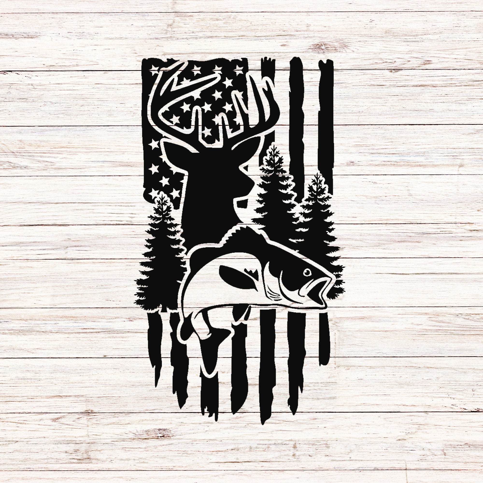 Fish Svg Hunting Svg American Flag Svg Deer Svg Fishing Svg Etsy